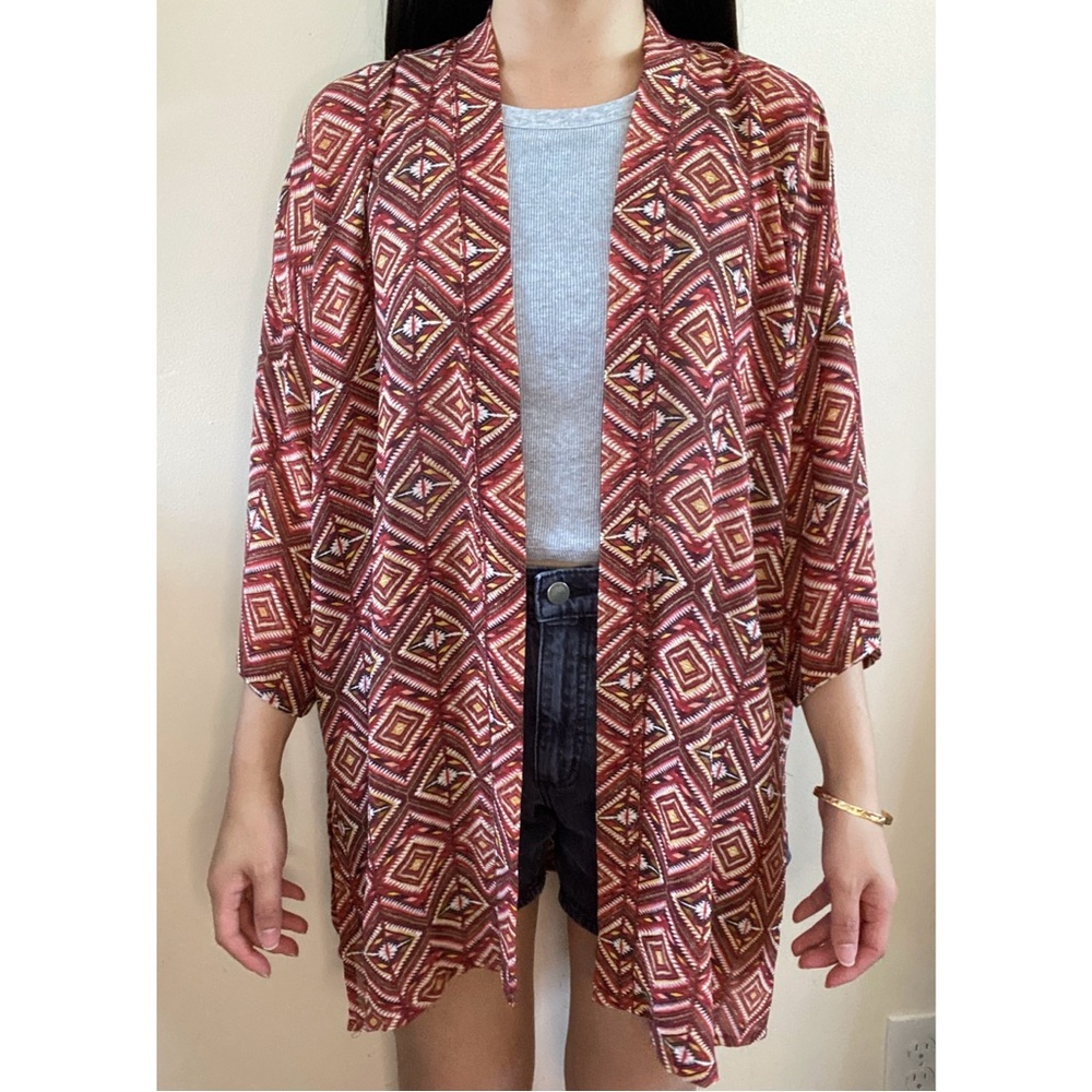 Forever 21 Vibrant Multicolor Kimono